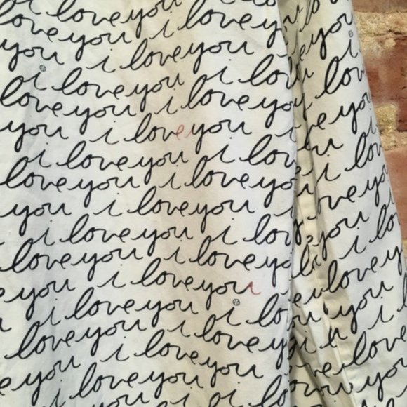 Tory Burch “I Love You” Buttoned Sleepshirt Size Small - Picture 9 of 10
